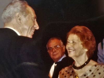 Shimon Peres e Luciana Stegagno Picchio